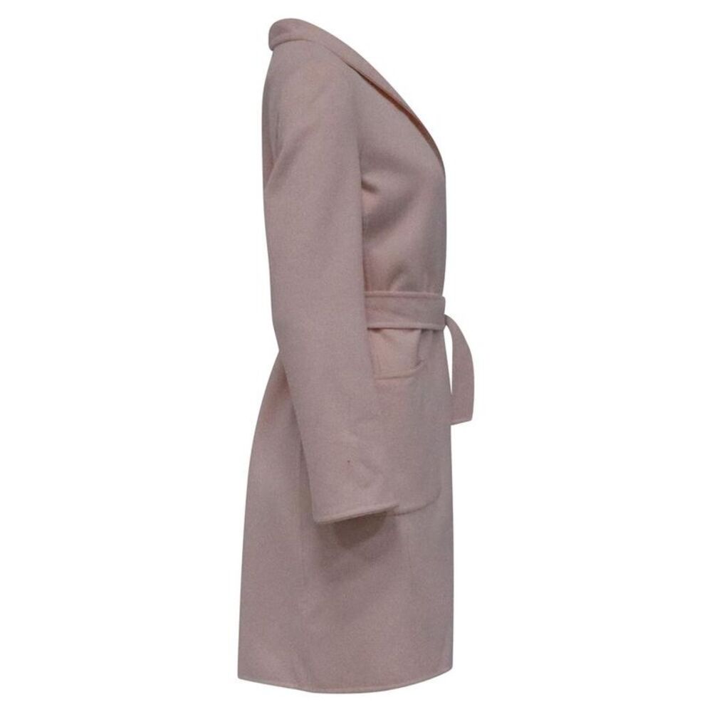 Pre Loved Max Mara Vintage Belted Wool Coat Women pink Wool Coats - Picture 3 of 6